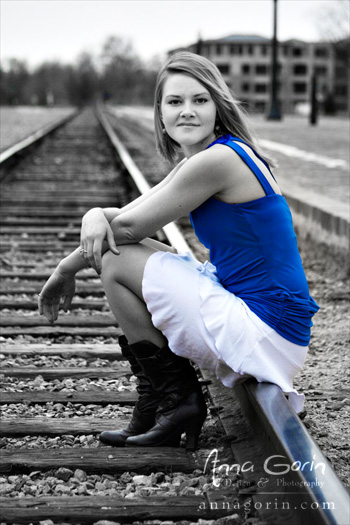 Portraits: Alyssa | train depot seniors portraits photography downtown boise bsu  | Anna Gorin Photography, Boise, Idaho