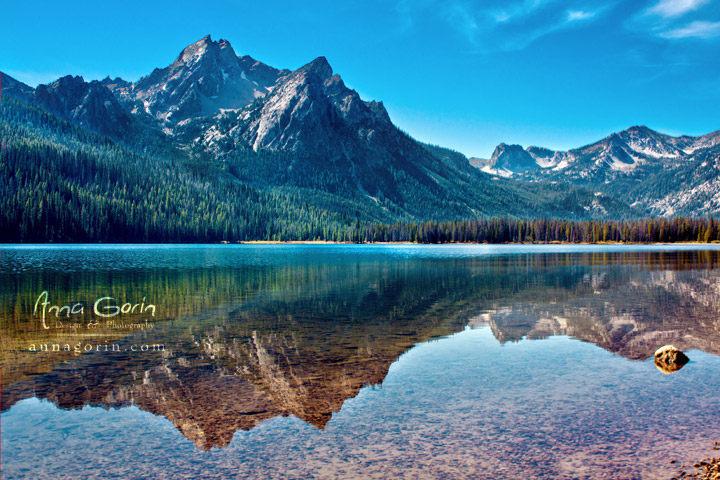 Calm waters at Stanley Lake, Idaho