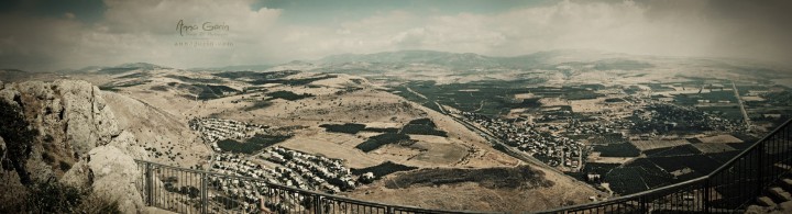 The view from Mount Arbel, Israel