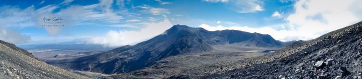 Tongariro National Park, New Zealand, as seen from the slopes of Mount Ngauruhoe (Mount Doom / Mordor in the Lord of the Rings films)