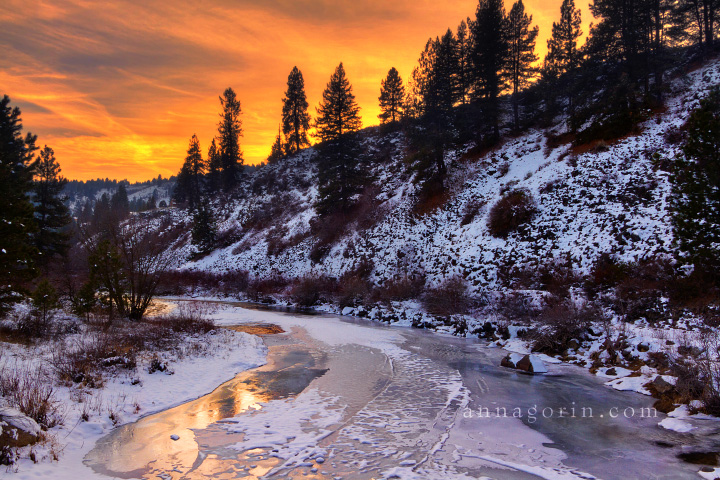 An Idaho winter | winter treasure valley snow photography lucky peak reservoir landscapes idaho city idaho icicles ice boise river boise  | Anna Gorin Photography, Boise, Idaho