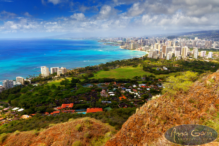 Hawaii: Hike to Diamond Head | waikiki travel pacific islands oahu lighthouse landscape photography landscape honolulu hiking hike hawaii diamond head summit diamond head lighthouse diamond head  | Anna Gorin Photography, Boise, Idaho