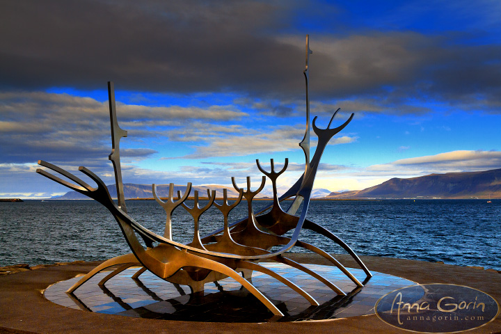 Iceland: Reykjavik | travel sunrise sun voyager solfar reykjavik landscapes iceland hallgrímskirkja europe blue lagoon  | Anna Gorin Photography, Boise, Idaho