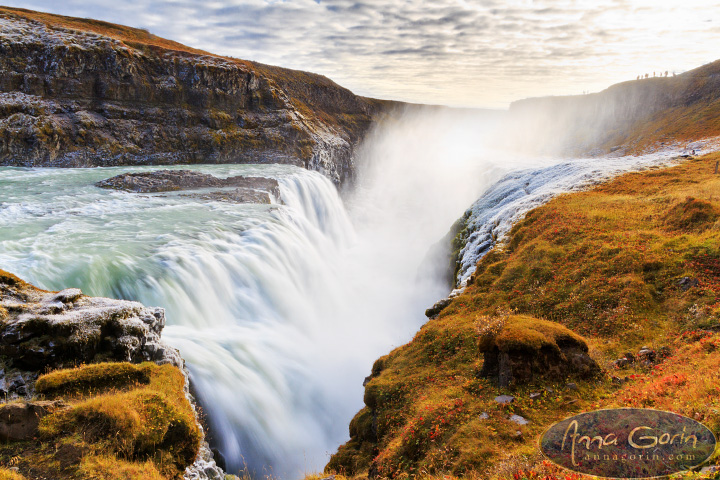 Iceland: Gullfoss | Þingvellir national park Þingvellir Þingvallavatn waterfall travel photography landscapes iceland gullfoss golden falls golden circle europe autumn  | Anna Gorin Photography, Boise, Idaho