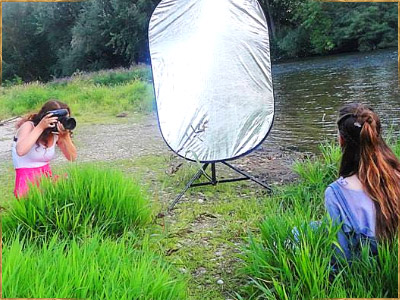 Behind the scenes portrait photography