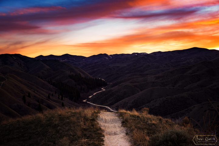 Bender Creek trail, Danskin Mountains, Idaho