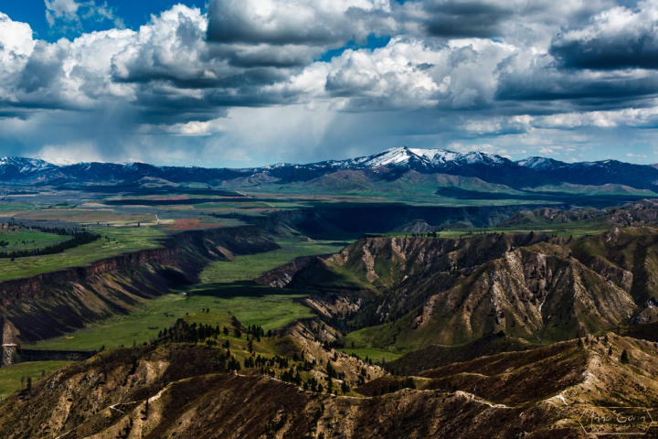 South Fork Boise River and Danskin Mountains, Idaho