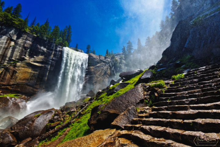 Vernal Falls and Mist Trail, Yosemite National Park, California